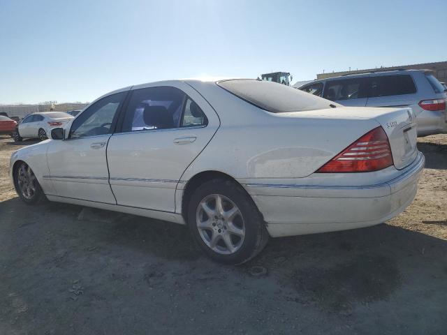 WDBNG84J75A458086 - 2005 MERCEDES-BENZ S 500 4MATIC WHITE photo 2