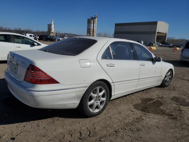 WDBNG84J75A458086 - 2005 MERCEDES-BENZ S 500 4MATIC WHITE photo 3