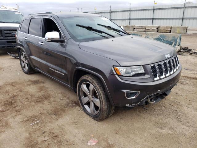 1C4RJFCGXEC140093 - 2014 JEEP GRAND CHER OVERLAND GRAY photo 4