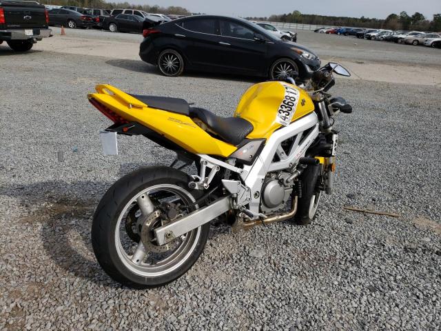 JS1VP53A152101668 - 2005 SUZUKI SV650 YELLOW photo 4