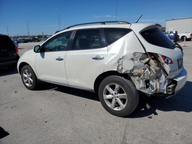 JN8AZ1MU7AW001159 - 2010 NISSAN MURANO S WHITE photo 2