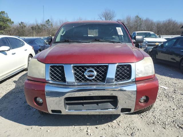 1N6BA06A27N200992 - 2007 NISSAN TITAN XE RED photo 5