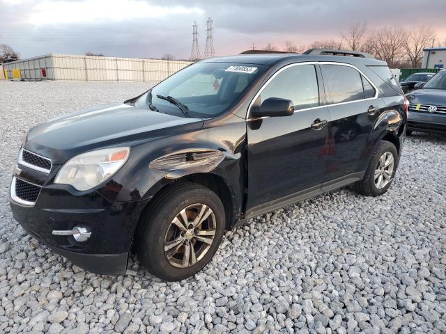 2GNFLPE51C6307128 - 2012 CHEVROLET EQUINOX LT BLACK photo 1