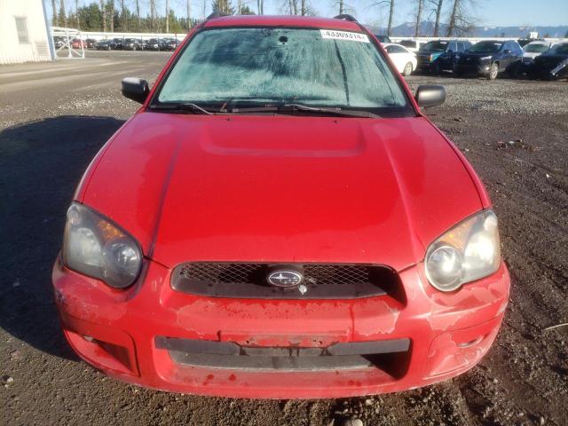 JF1GG67565H808012 - 2005 SUBARU IMPREZA RS RED photo 5