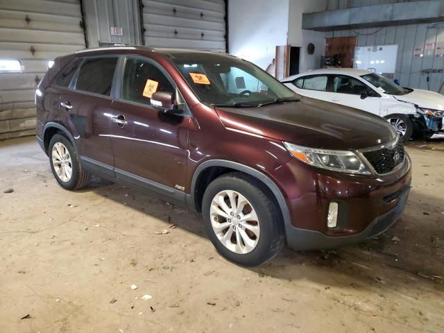 5XYKUDA74EG489486 - 2014 KIA SORENTO EX MAROON photo 4