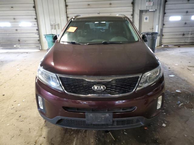 5XYKUDA74EG489486 - 2014 KIA SORENTO EX MAROON photo 5