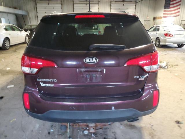 5XYKUDA74EG489486 - 2014 KIA SORENTO EX MAROON photo 6