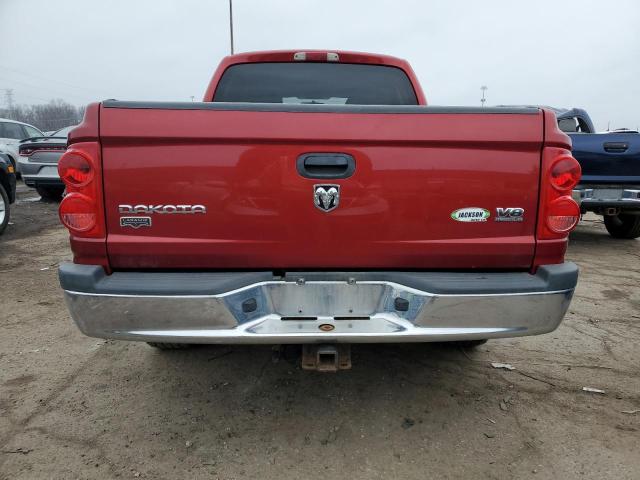 1D7HW58N27S108316 - 2007 DODGE DAKOTA QUA RED photo 6