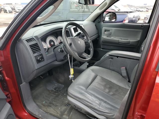 1D7HW58N27S108316 - 2007 DODGE DAKOTA QUA RED photo 7