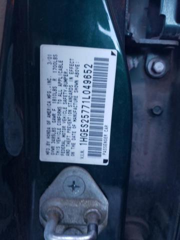 1HGES25771L049652 - 2001 HONDA CIVIC EX GREEN photo 12