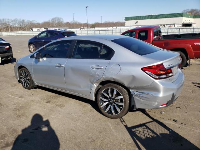 2HGFB2F98FH538487 - 2015 HONDA CIVIC EXL SILVER photo 2