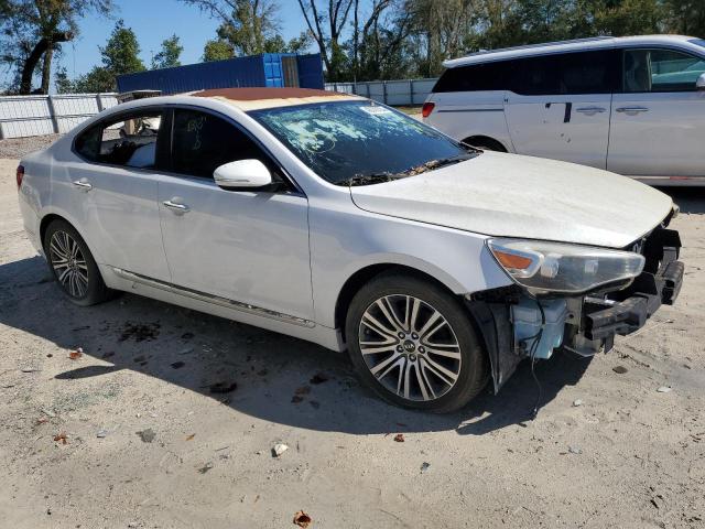 KNALN4D76E5140221 - 2014 KIA CADENZA PREMIUM WHITE photo 4