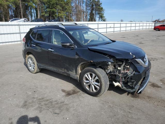 KNMAT2MTXFP576142 - 2015 NISSAN ROGUE S BLACK photo 4