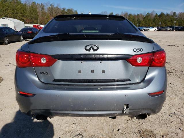 JN1AV7AR6EM703620 - 2014 INFINITI Q50 HYBRID PREMIUM GRAY photo 6