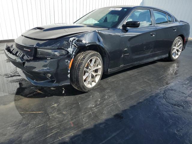 2C3CDXHG4NH133699 - 2022 DODGE CHARGER GT BLACK photo 1