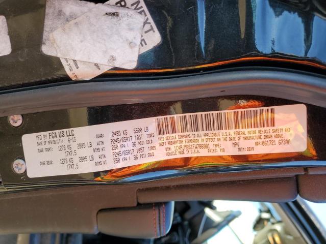 1C4PJMBS1FW786981 - 2015 JEEP CHEROKEE TRAILHAWK შავი ფოტო 12