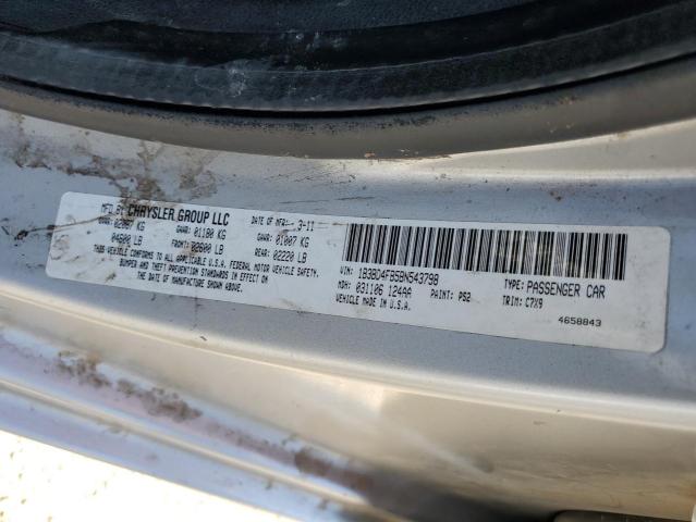 1B3BD4FB5BN543798 - 2011 DODGE AVENGER EXPRESS SILVER photo 12