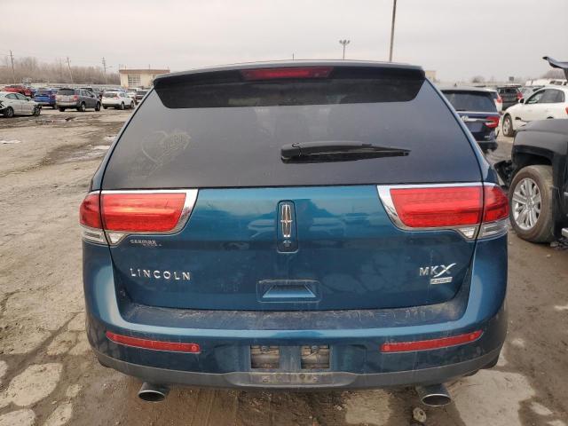 2LMDJ8JKXBBJ31435 - 2011 LINCOLN MKX TEAL photo 6