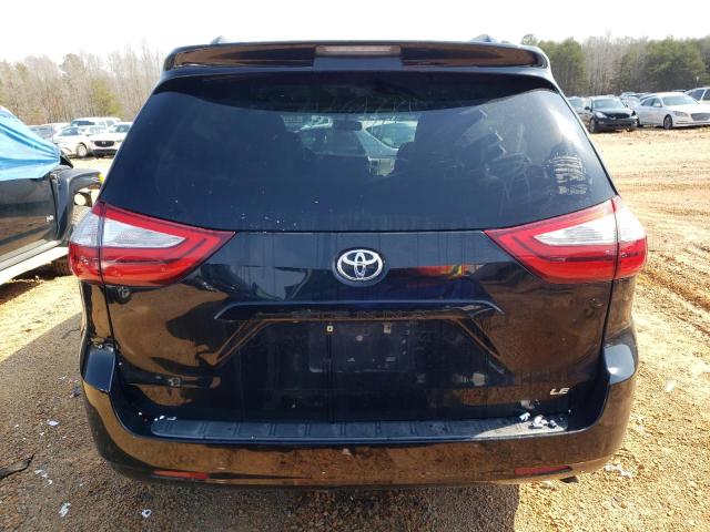 5TDKK3DC1FS542108 - 2015 TOYOTA SIENNA LE BLACK photo 6