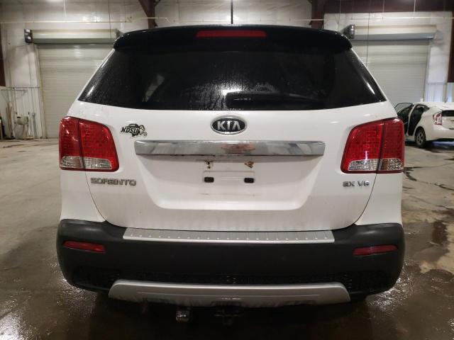 5XYKU4A25BG006457 - 2011 KIA SORENTO EX WHITE photo 6