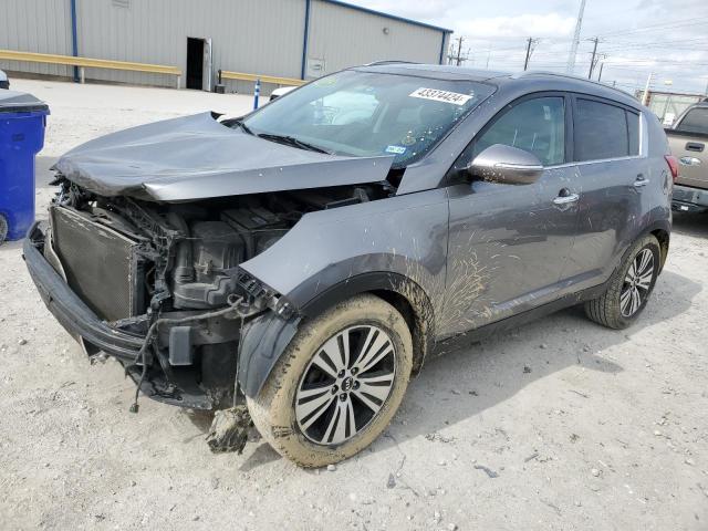 KNDPC3AC8F7756739 - 2015 KIA SPORTAGE EX GRAY photo 1