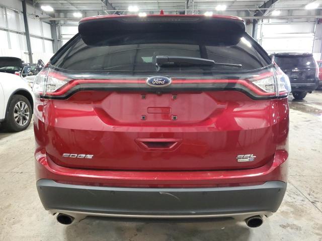 2FMTK4J97FBB88286 - 2015 FORD EDGE SEL RED photo 6