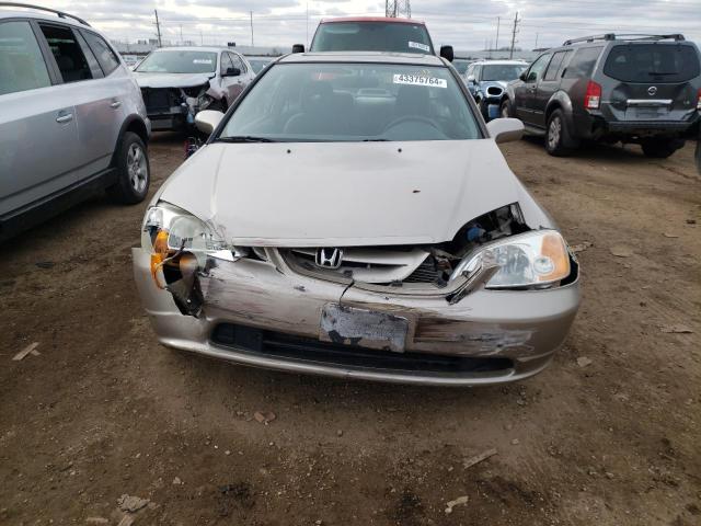 1HGEM22062L025877 - 2002 HONDA CIVIC EX GOLD photo 5