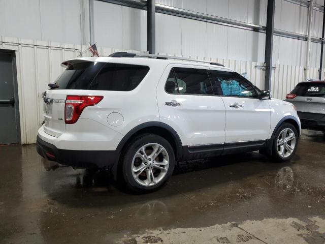 1FM5K8F86EGB10251 - 2014 FORD EXPLORER LIMITED WHITE photo 3