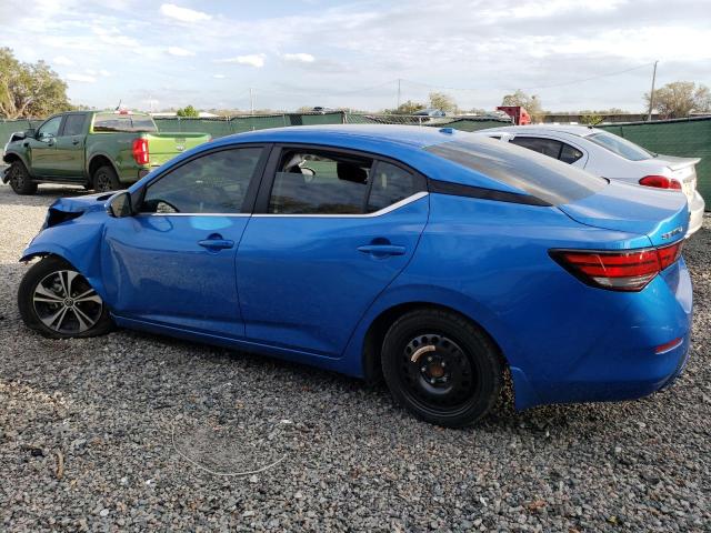 3N1AB8CV6LY274966 - 2020 NISSAN SENTRA SV BLUE photo 2