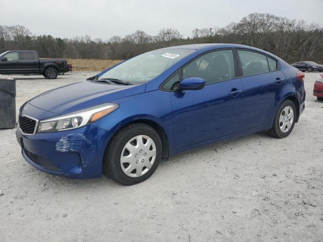 3KPFK4A75JE230763 - 2018 KIA FORTE LX BLUE photo 1