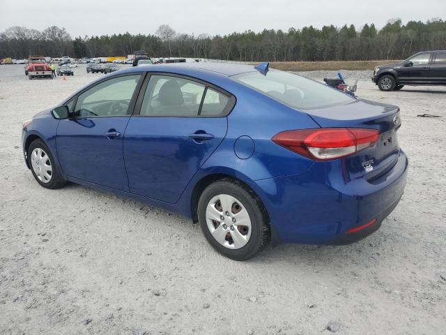 3KPFK4A75JE230763 - 2018 KIA FORTE LX BLUE photo 2