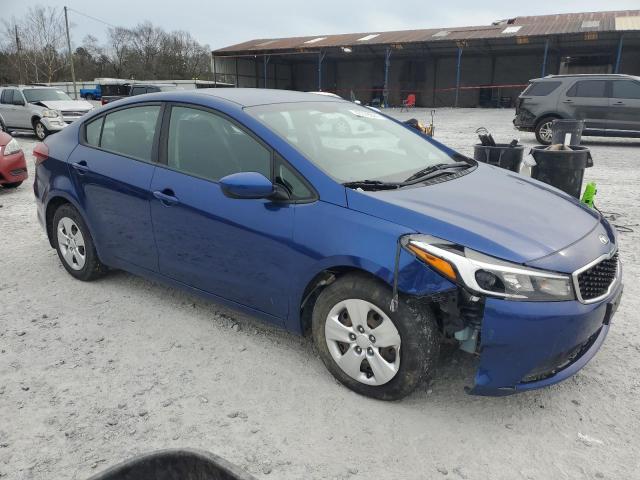 3KPFK4A75JE230763 - 2018 KIA FORTE LX BLUE photo 4