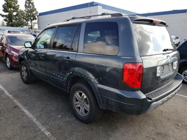 2HKYF18455H544650 - 2005 HONDA PILOT EX BLUE photo 2