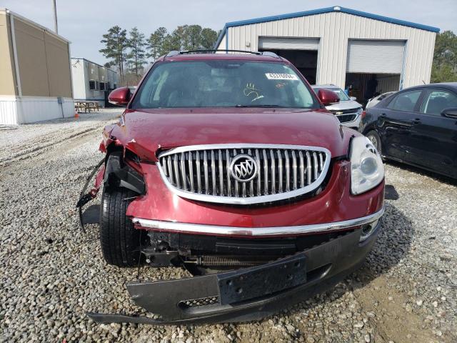 5GAKRBED4BJ119951 - 2011 BUICK ENCLAVE CXL MAROON photo 5