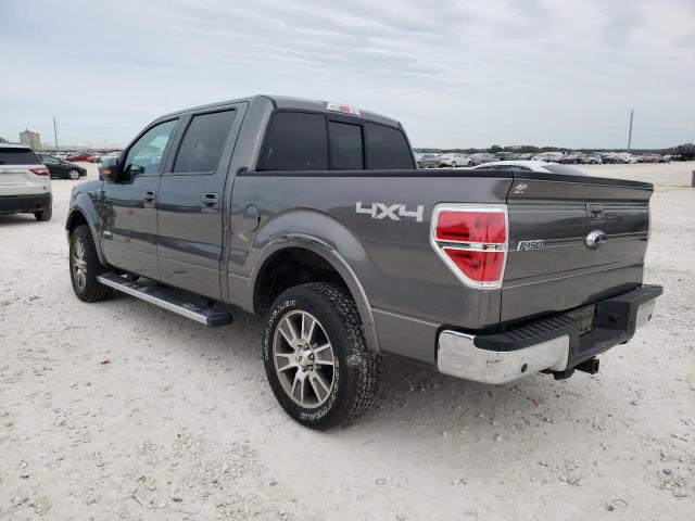 1FTFW1ET6EFA66719 - 2014 FORD F150 SUPERCREW GRAY photo 2