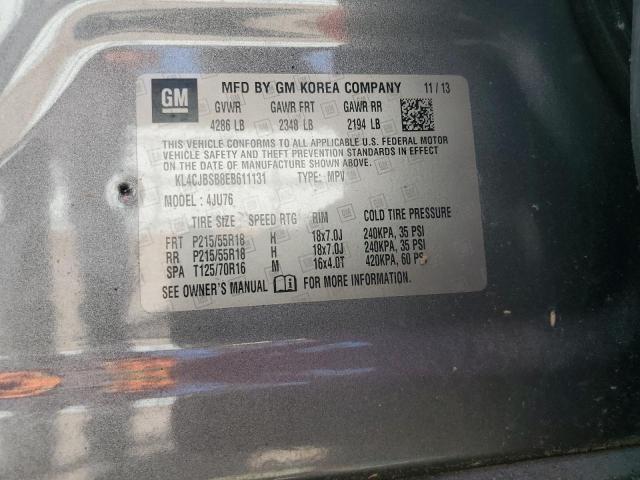 KL4CJBSB8EB611131 - 2014 BUICK ENCORE CONVENIENCE 灰色 照片 13