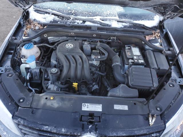 3VW2K7AJ1EM413730 - 2014 VOLKSWAGEN JETTA BASE Մոխրագույն լուսանկար 11