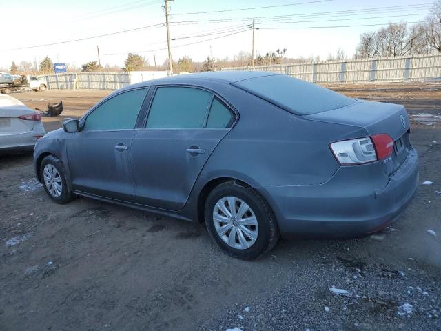 3VW2K7AJ1EM413730 - 2014 VOLKSWAGEN JETTA BASE Մոխրագույն լուսանկար 2
