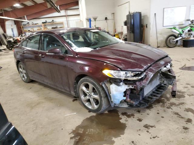 3FA6P0HR5DR145572 - 2013 FORD FUSION SE BURGUNDY photo 4