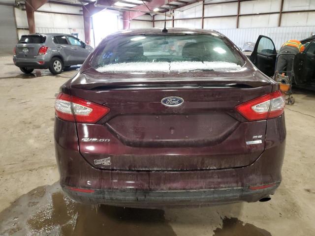 3FA6P0HR5DR145572 - 2013 FORD FUSION SE BURGUNDY photo 6