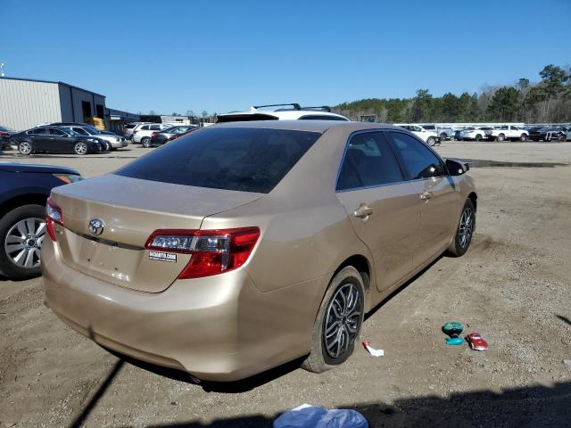 4T4BF1FK3CR272613 - 2012 TOYOTA CAMRY BASE GOLD photo 3