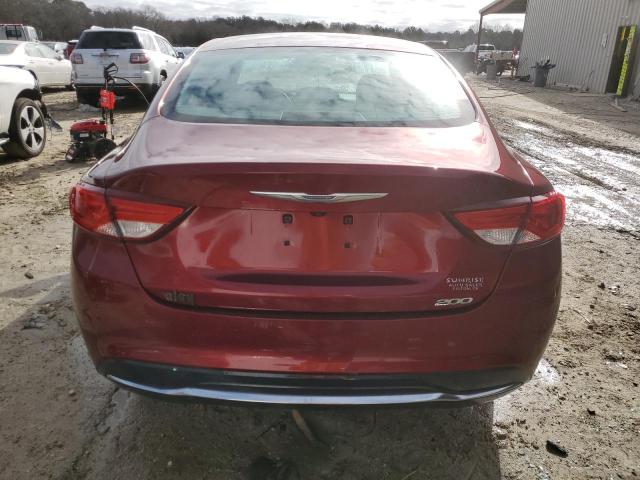 1C3CCCAB1GN157169 - 2016 CHRYSLER 200 LIMITED MAROON photo 6