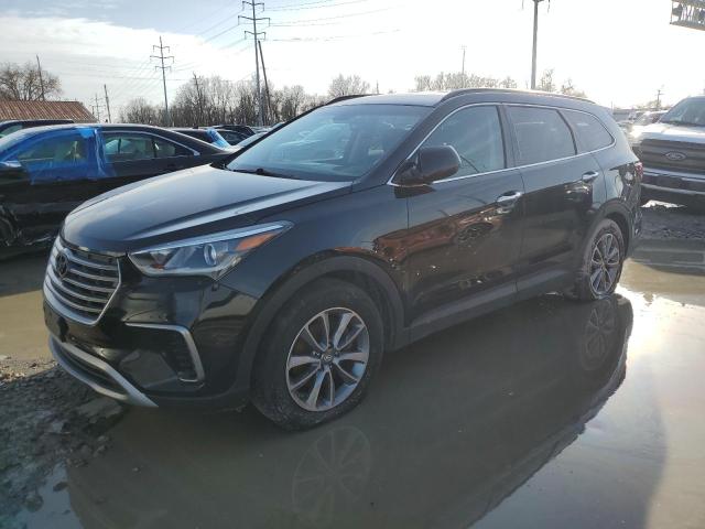 KM8SM4HF8HU214909 - 2017 HYUNDAI SANTA FE SE BLACK photo 1