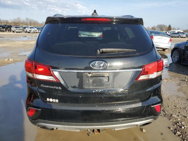 KM8SM4HF8HU214909 - 2017 HYUNDAI SANTA FE SE BLACK photo 6