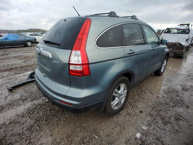 5J6RE4H71AL029695 - 2010 HONDA CR-V EXL TURQUOISE photo 3