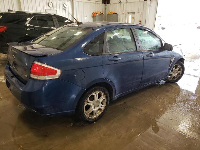 1FAHP35N38W211647 - 2008 FORD FOCUS SE BLUE photo 3