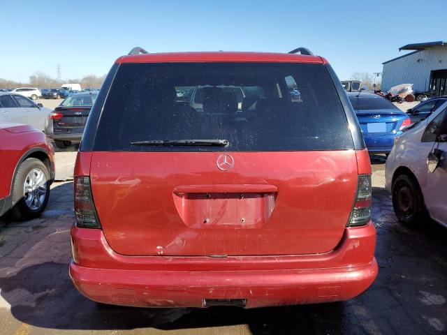 4JGAB54E1XA145162 - 1999 MERCEDES-BENZ ML 320 RED photo 6