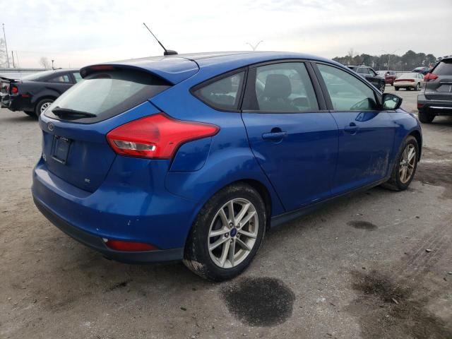 1FADP3K24JL295414 - 2018 FORD FOCUS SE BLUE photo 3