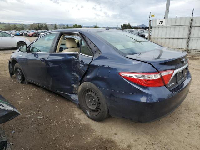 4T1BD1FK7GU177221 - 2016 TOYOTA CAMRY HYBRID BLUE photo 2