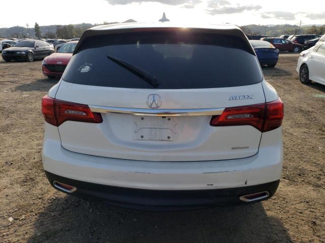 5FRYD4H43GB023451 - 2016 ACURA MDX TECHNOLOGY WHITE photo 6